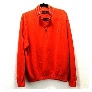 Polo Mens Quarter Zip Sweater XXL